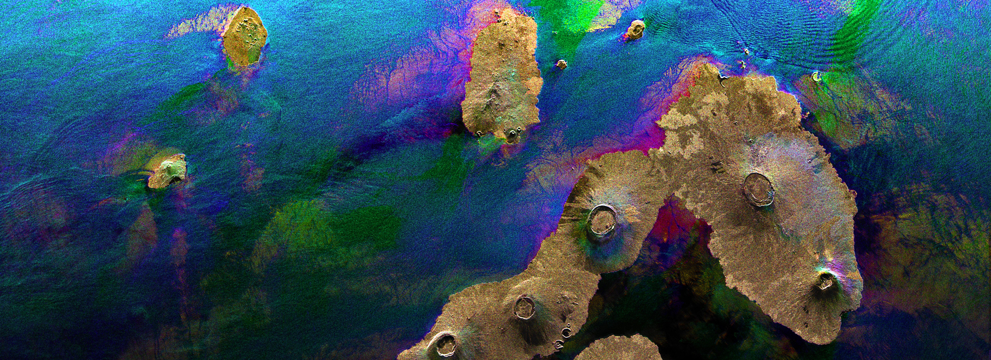 Galapagos Islands in the Pacific Ocean