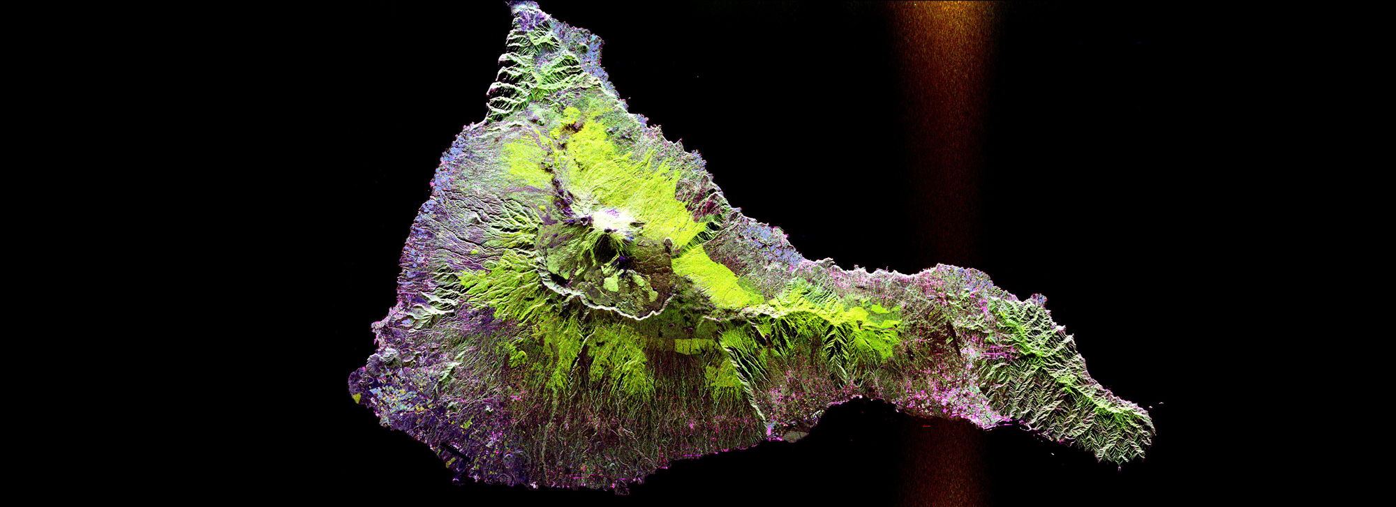 Space Radar Image of Teide Volcano